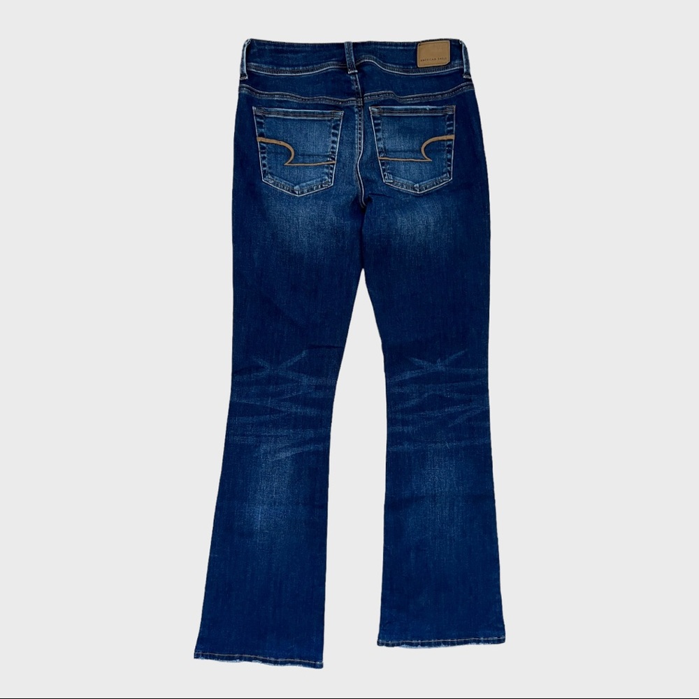 American Eagle Super Stretch Long Size 4 Dark Wash Jeans